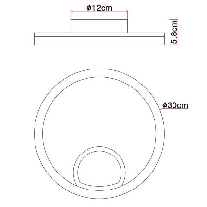 Globo - LED Stropna svjetiljka LED/12W/230V