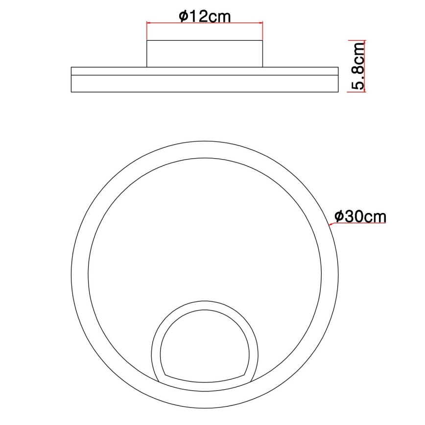 Globo - LED Stropna svjetiljka LED/12W/230V