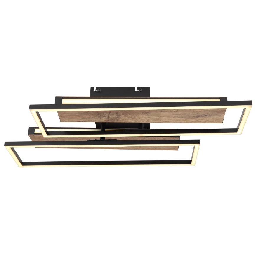 Globo 67299D1 - LED stropna svjetiljka COLLI LED/48W/230V 52x60 cm smeđa/crna