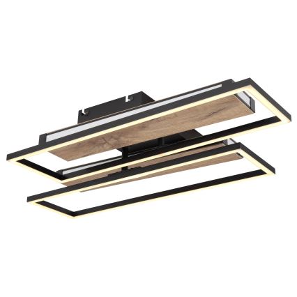 Globo 67299D1 - LED stropna svjetiljka COLLI LED/48W/230V 52x60 cm smeđa/crna