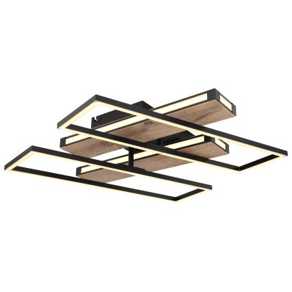 Globo 67299D1 - LED stropna svjetiljka COLLI LED/48W/230V 52x60 cm smeđa/crna