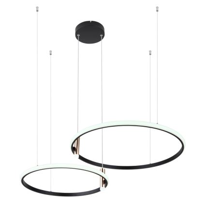 Globo - LED Prigušivi luster na sajli LED/55W/230V 2700-6000K crna + daljinski upravljač