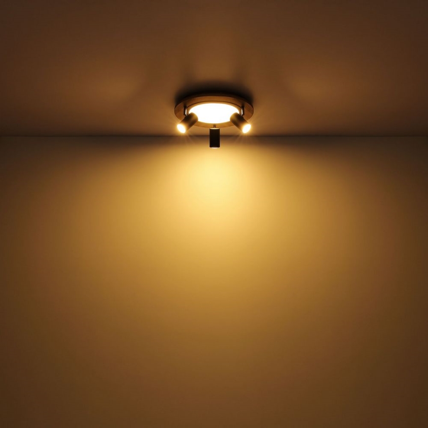 Globo - LED Reflektorska svjetiljka 3xGU10/5W/230V + LED/15W/230V