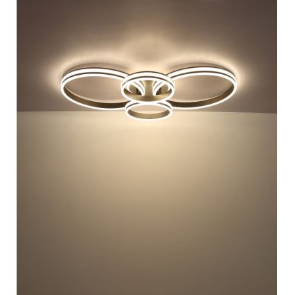 Globo - LED Stropna svjetiljka LED/39W/230V 2700/4500/6500K 106x60 cm antracit