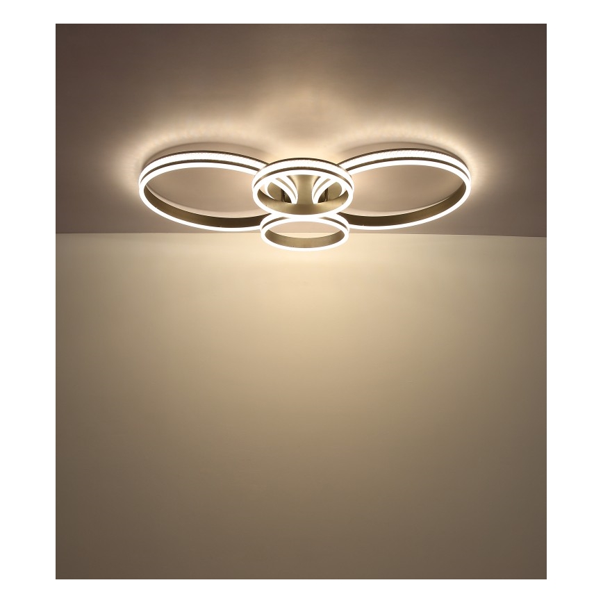 Globo - LED Stropna svjetiljka LED/39W/230V 2700/4500/6500K 106x60 cm antracit