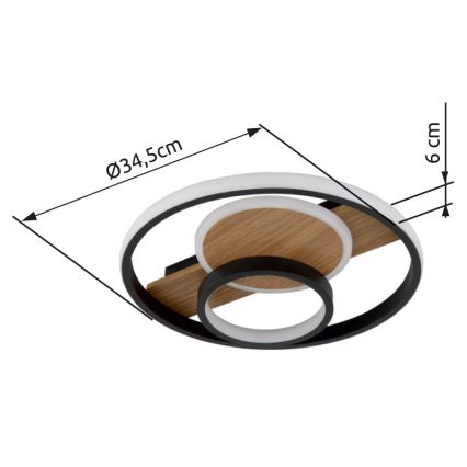 Globo - LED Stropna svjetiljka LED/24W/230V