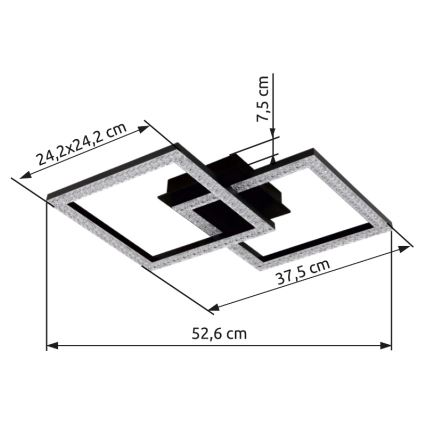 Globo - LED Stropna svjetiljka LED/20W/230V
