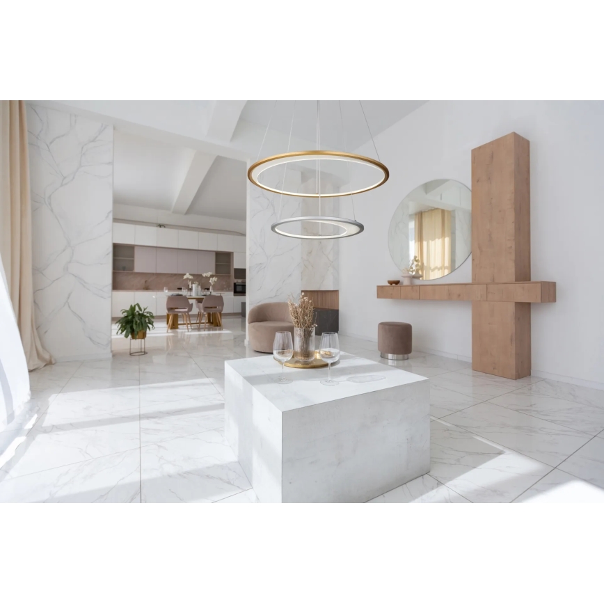 Globo - LED Prigušivi luster na sajli LED/40W/230V 2700K-6500K + daljinski upravljač