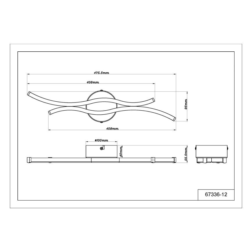 Globo - LED Stropna svjetiljka LED/12W/230V 3000K