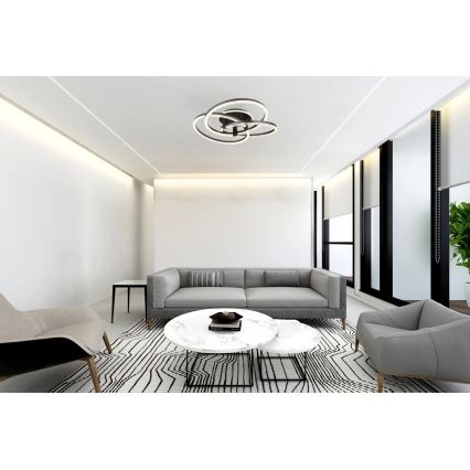 Globo - LED stropna svjetiljka s prigušivanjem LED/75W/230V 2700-6000K promjer 78 cm + daljinski upravljač