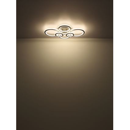 Globo - LED Prigušiva stropna svjetiljka LED/60W/230V 2700-6000K 56x78 cm antracit + daljinski upravljač