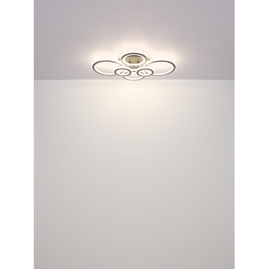 Globo - LED Prigušiva stropna svjetiljka LED/60W/230V 2700-6000K 56x78 cm antracit + daljinski upravljač