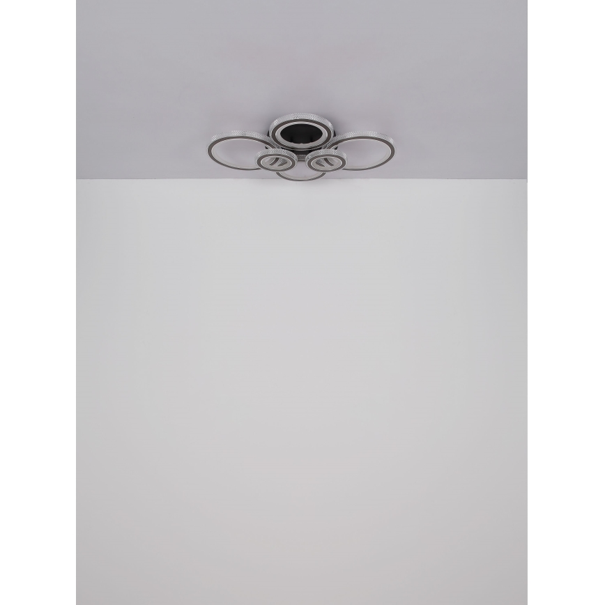 Globo - LED Prigušiva stropna svjetiljka LED/60W/230V 2700-6000K 56x78 cm antracit + daljinski upravljač