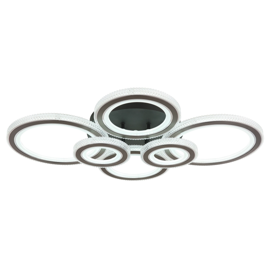 Globo - LED Prigušiva stropna svjetiljka LED/60W/230V 2700-6000K 56x78 cm antracit + daljinski upravljač