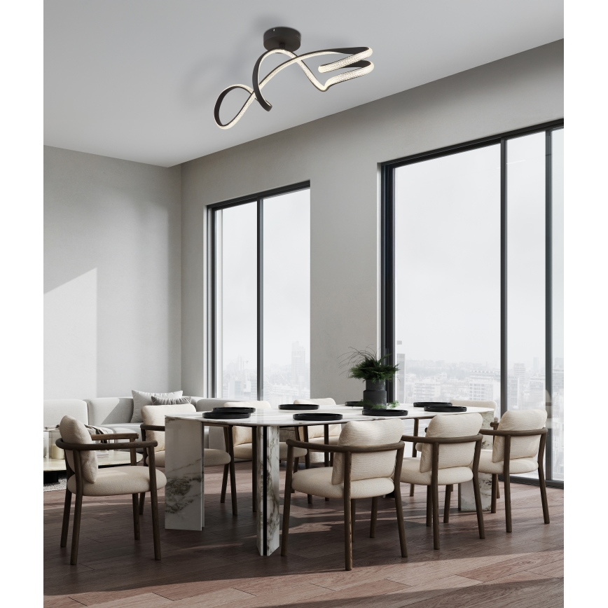 Globo - LED Nadgradni luster LED/30W/230V crna