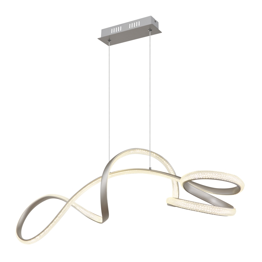 Globo - LED Luster na sajli LED/40W/230V mat krom