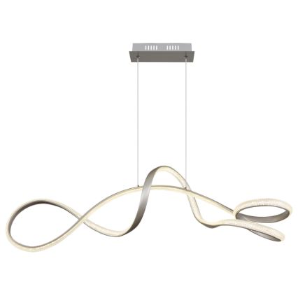 Globo - LED Luster na sajli LED/40W/230V mat krom