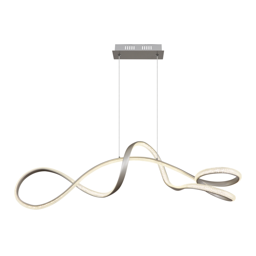 Globo - LED Luster na sajli LED/40W/230V mat krom