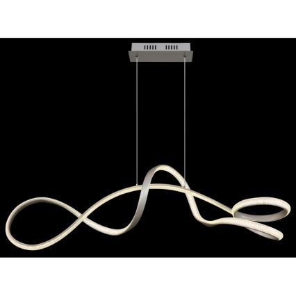 Globo - LED Luster na sajli LED/40W/230V mat krom