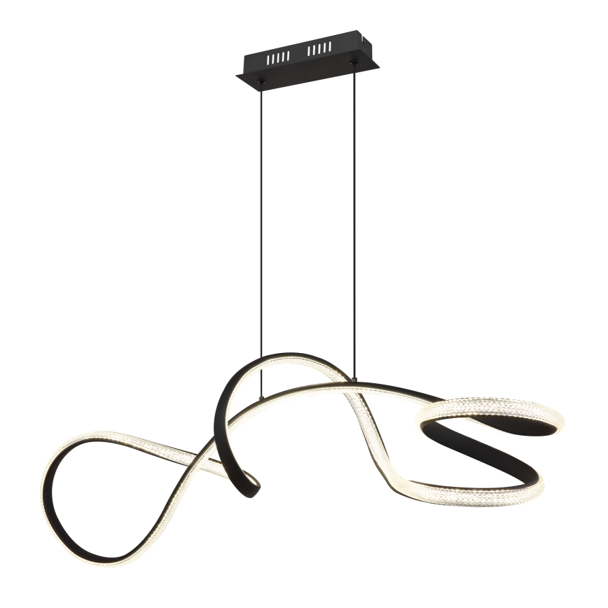 Globo - LED Luster na sajli LED/40W/230V crna