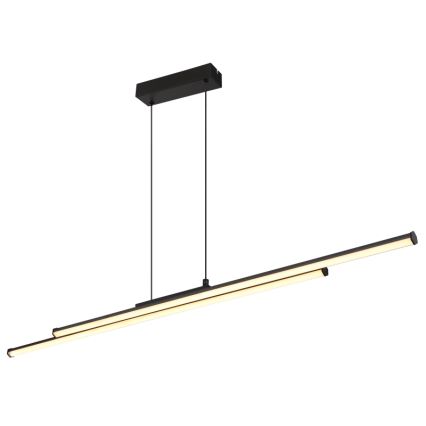 Globo - LED Luster na sajli LED/24W/230V 3000K crna
