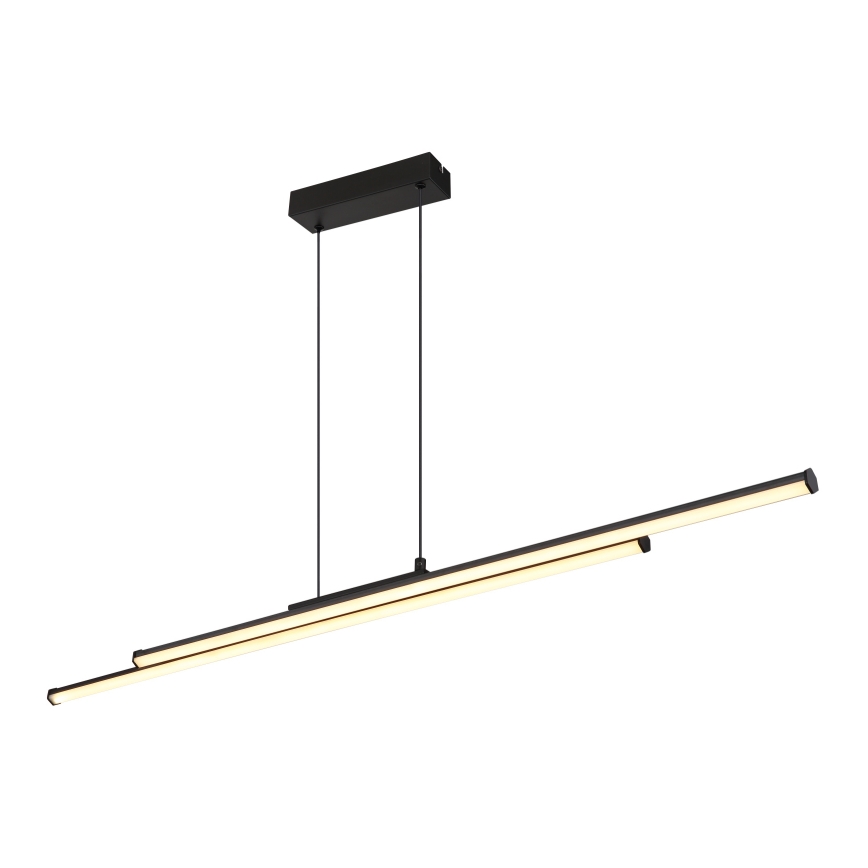 Globo - LED Luster na sajli LED/24W/230V 3000K crna