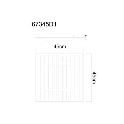 Globo - LED Stropna svjetiljka LED/36W/230V 3000K 45x45 cm