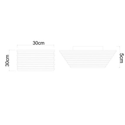 Globo - LED stropna svjetiljka LED/15W/230V 3000K 30x30 cm