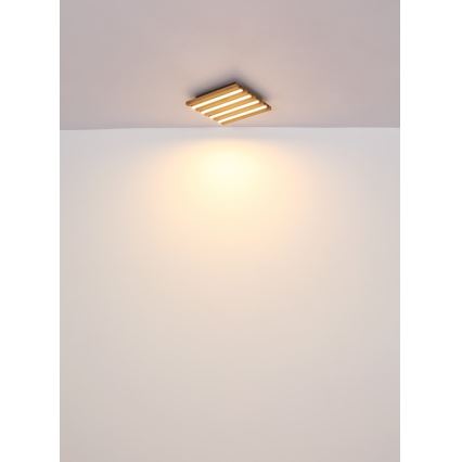 Globo - LED Stropna svjetiljka LED/30W/230V 3000K 45x45 cm drvo