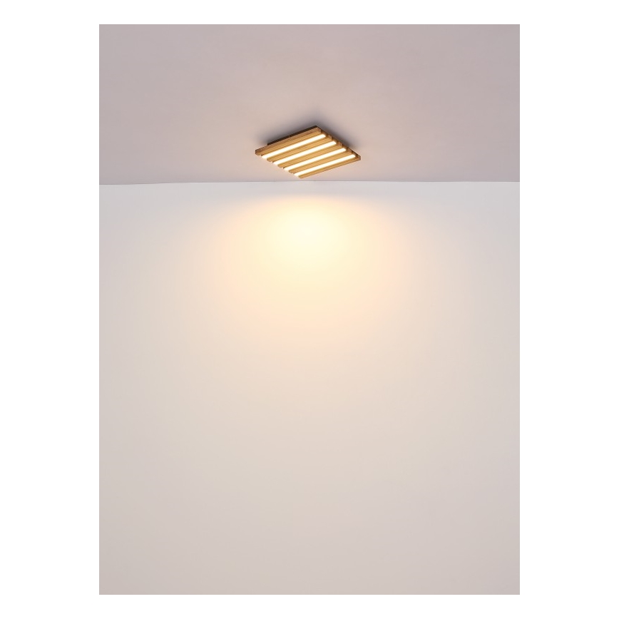 Globo - LED Stropna svjetiljka LED/30W/230V 3000K 45x45 cm drvo