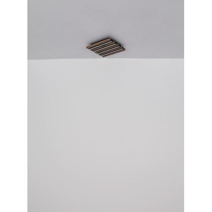 Globo - LED Stropna svjetiljka LED/30W/230V 3000K 45x45 cm drvo