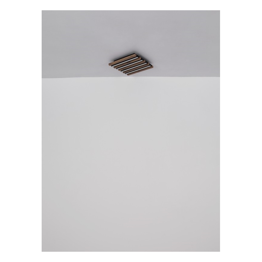 Globo - LED Stropna svjetiljka LED/30W/230V 3000K 45x45 cm drvo