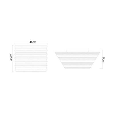 Globo - LED Stropna svjetiljka LED/30W/230V 3000K 45x45 cm drvo