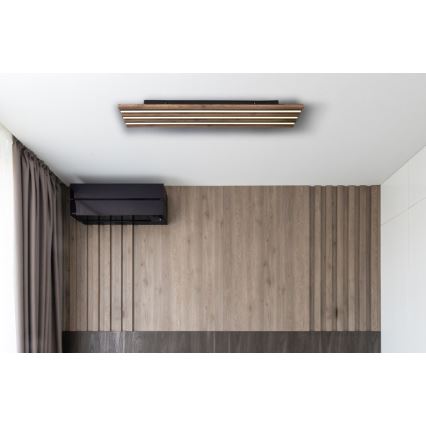 Globo - LED Stropna svjetiljka LED/30W/230V 3000K 80x20 cm drvo