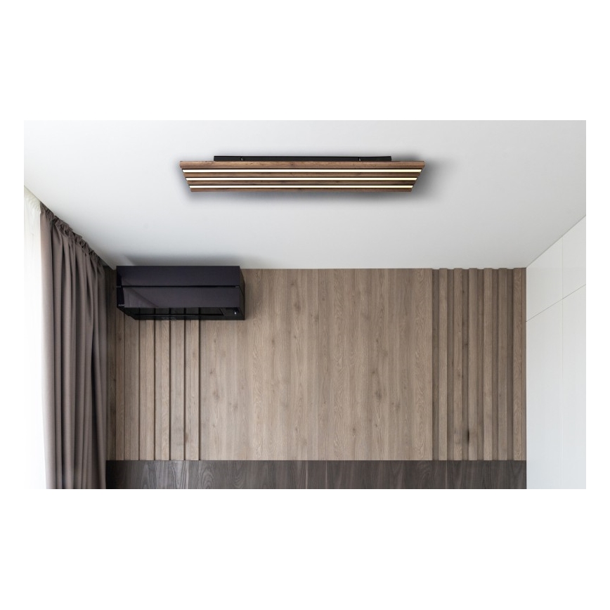 Globo - LED Stropna svjetiljka LED/30W/230V 3000K 80x20 cm drvo
