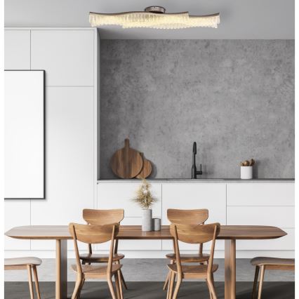 Globo - LED Stropna svjetiljka LED/35W/230V 3200K 18x108 cm mat krom