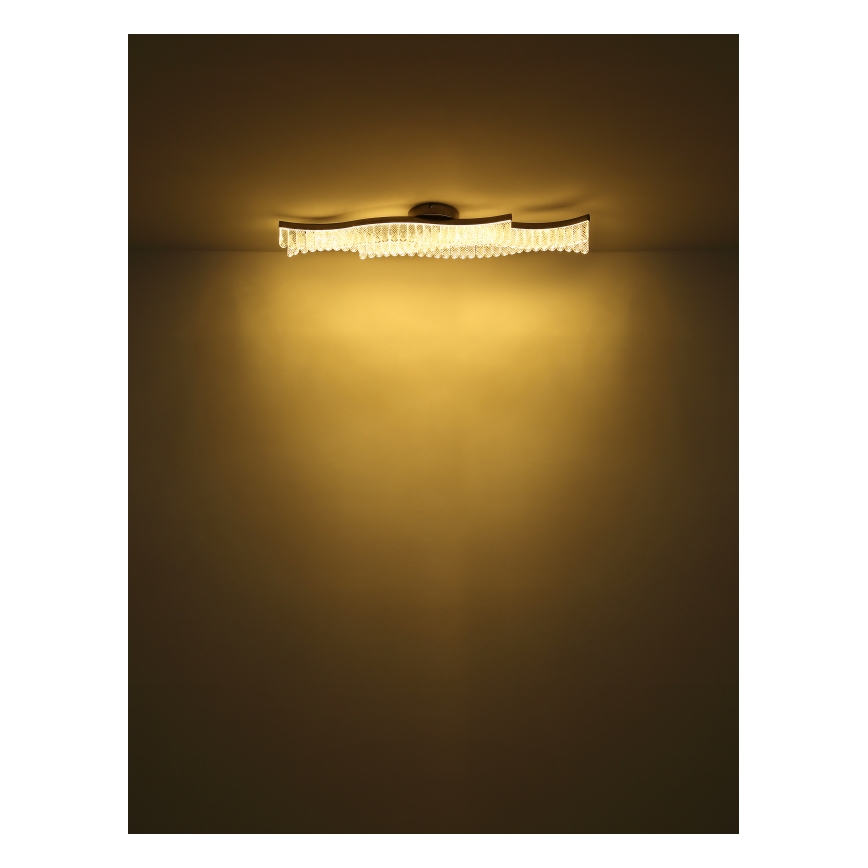 Globo - LED Stropna svjetiljka LED/35W/230V 3200K 18x108 cm mat krom