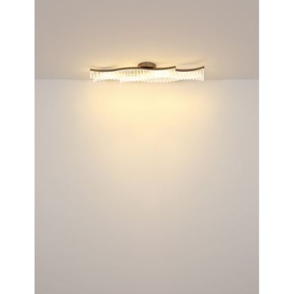 Globo - LED Stropna svjetiljka LED/35W/230V 3200K 18x108 cm mat krom