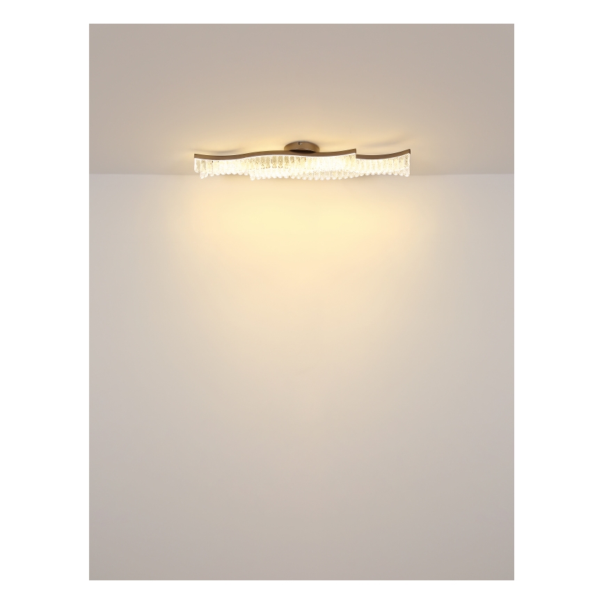 Globo - LED Stropna svjetiljka LED/35W/230V 3200K 18x108 cm mat krom