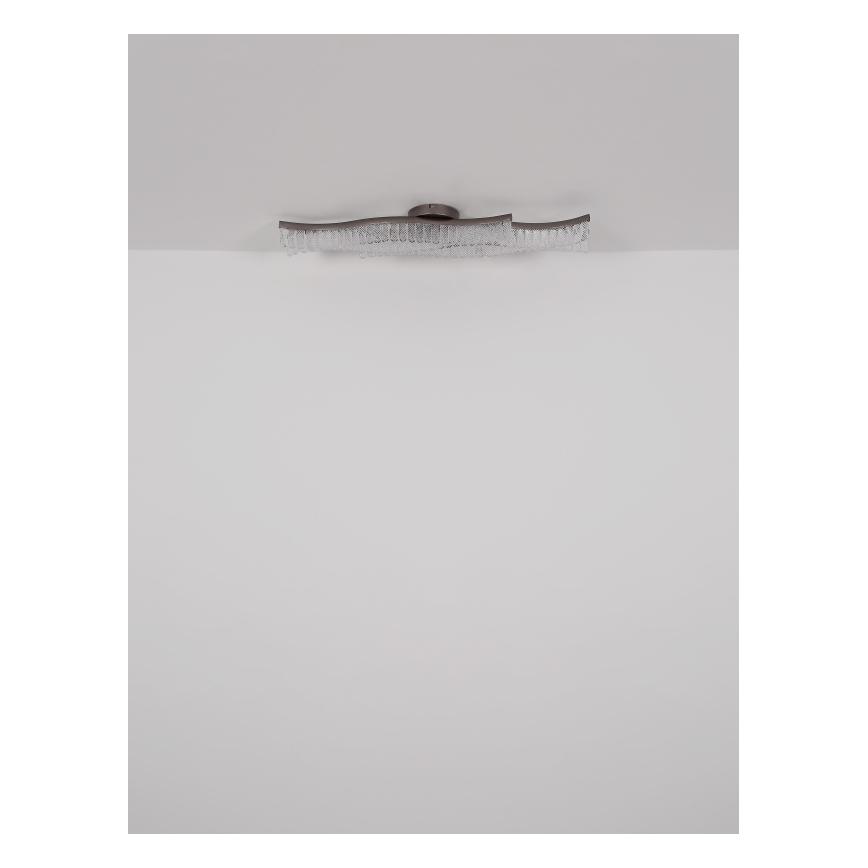 Globo - LED Stropna svjetiljka LED/35W/230V 3200K 18x108 cm mat krom