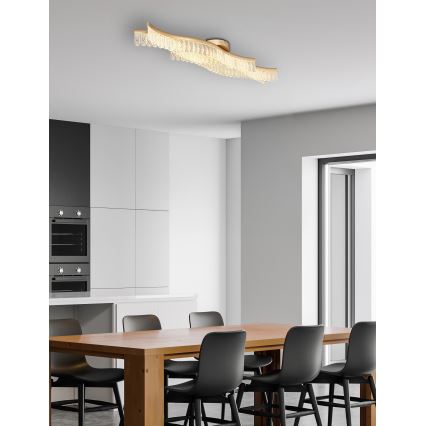 Globo - LED Stropna svjetiljka LED/35W/230V 3200K 18x108 cm zlatna