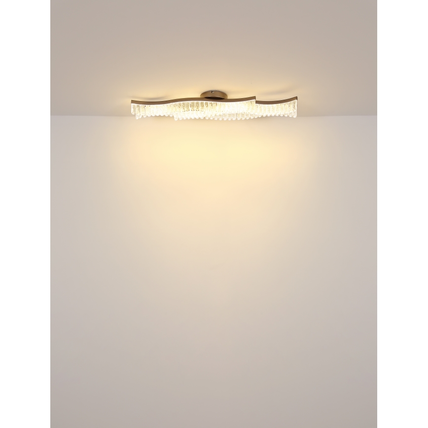 Globo - LED Stropna svjetiljka LED/35W/230V 3200K 18x108 cm zlatna