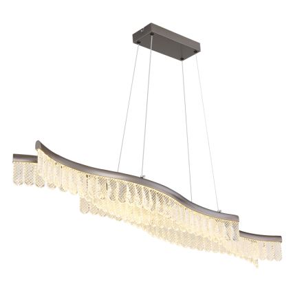 Globo - LED Luster na sajli LED/35W/230V 3200K mat krom