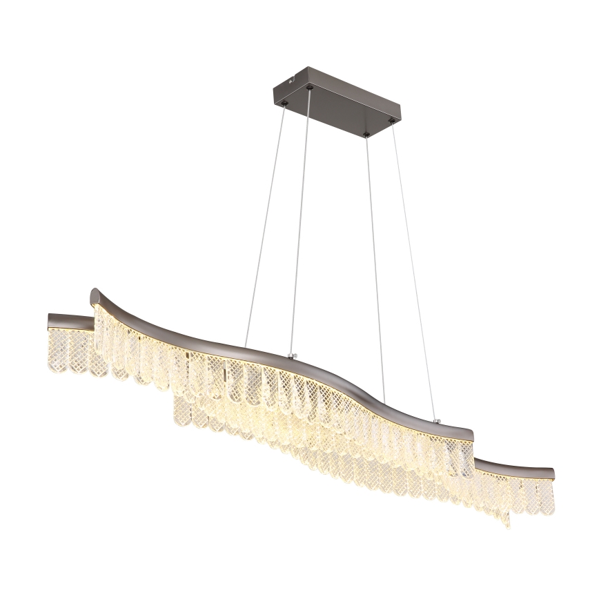 Globo - LED Luster na sajli LED/35W/230V 3200K mat krom