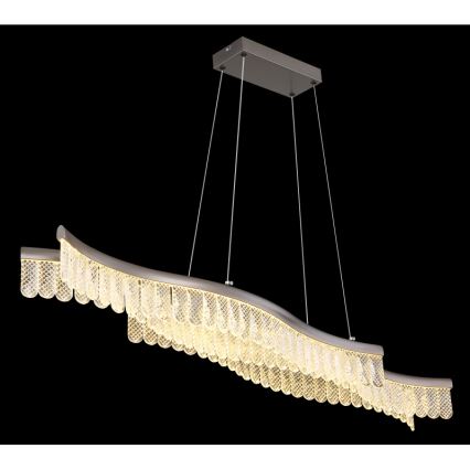 Globo - LED Luster na sajli LED/35W/230V 3200K mat krom