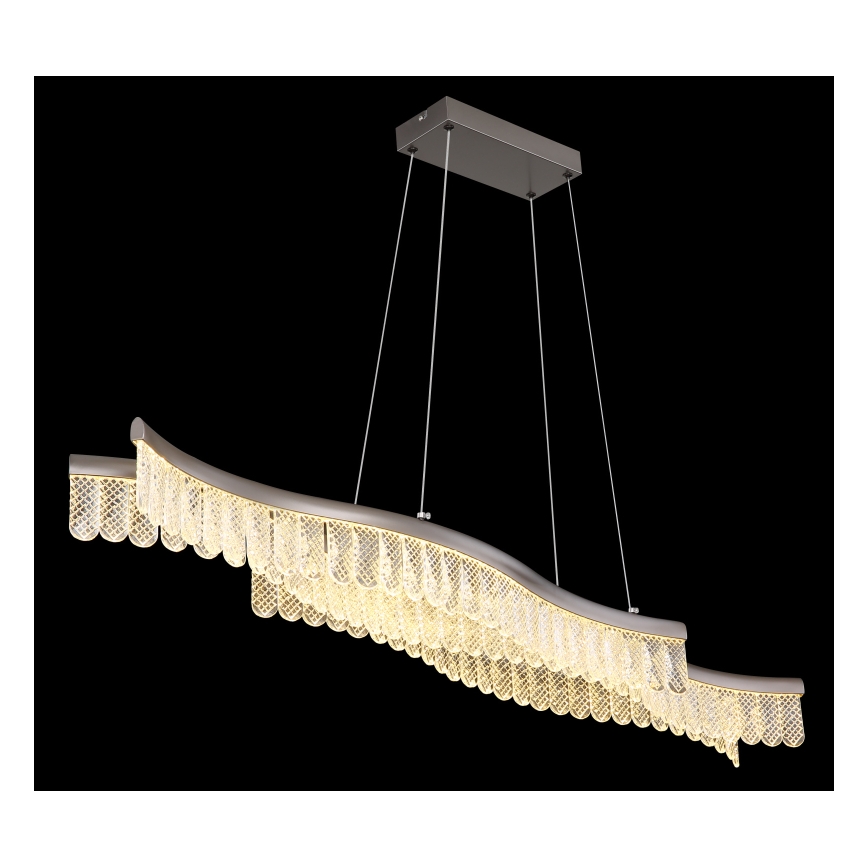 Globo - LED Luster na sajli LED/35W/230V 3200K mat krom