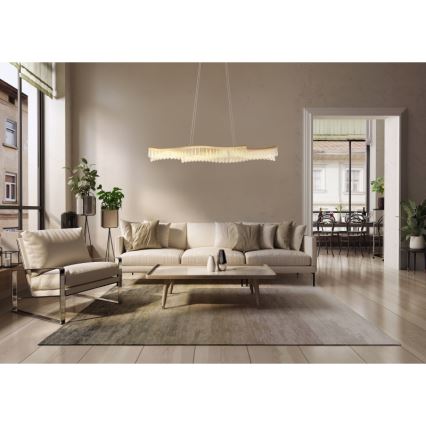 Globo - LED Luster na sajli LED/35W/230V 3200K zlatna
