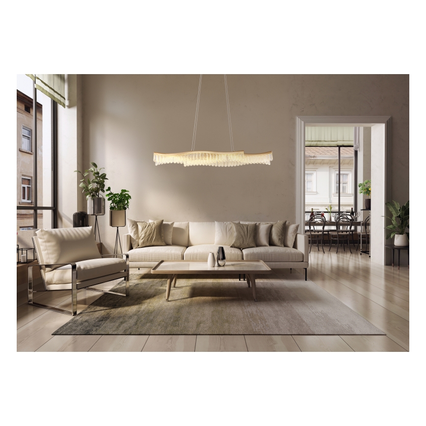 Globo - LED Luster na sajli LED/35W/230V 3200K zlatna