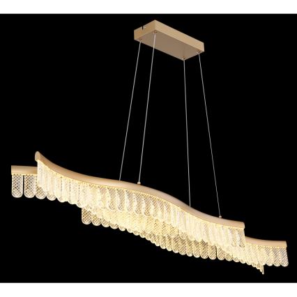 Globo - LED Luster na sajli LED/35W/230V 3200K zlatna