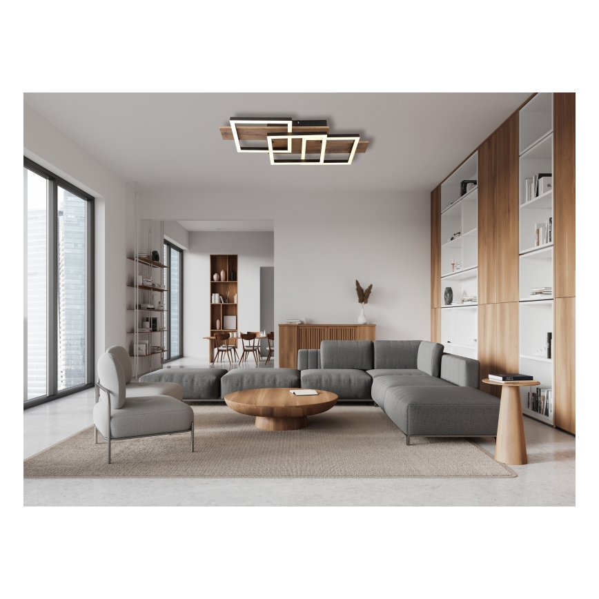 Globo - LED Stropna svjetiljka LED/24W/230V 3000K 33x58 cm smeđa/crna